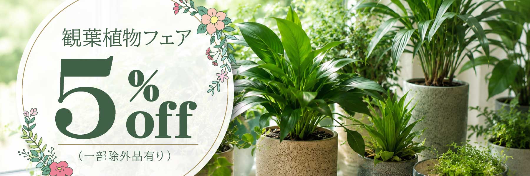 観葉植物フェア